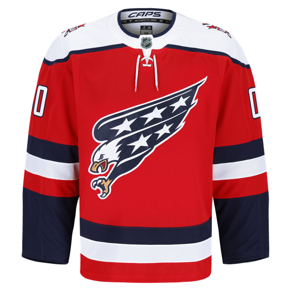 Men's Washington Capitals Fanatics Red Alternate Authentic Pro Custom Jersey - Image 3