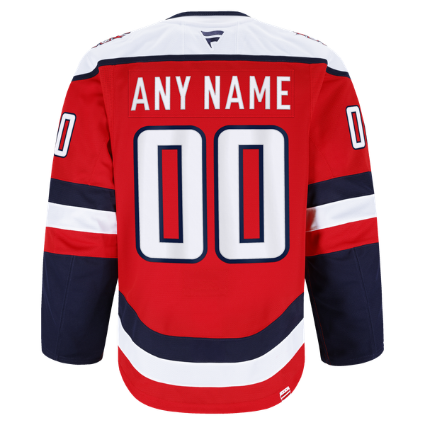 Men's Washington Capitals Fanatics Red Alternate Authentic Pro Custom Jersey - Image 4