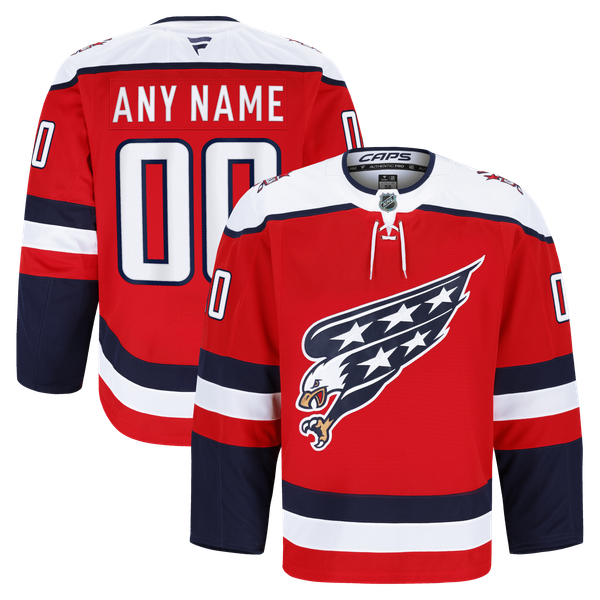 Men's Washington Capitals Fanatics Red Alternate Authentic Pro Custom Jersey - Image 1