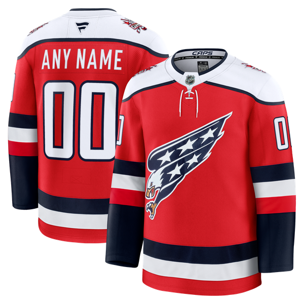Men's Washington Capitals  Fanatics Red Alternate Premium Custom Jersey - Image 1