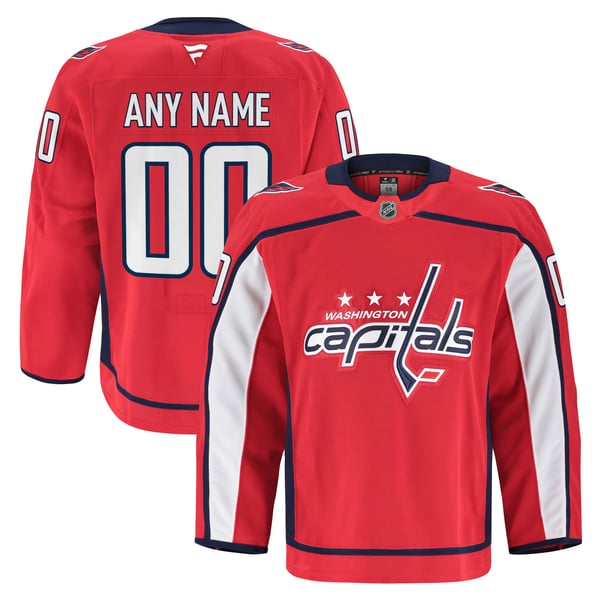 Men's Washington Capitals Fanatics Red Home Authentic Pro Custom Jersey - Image 2