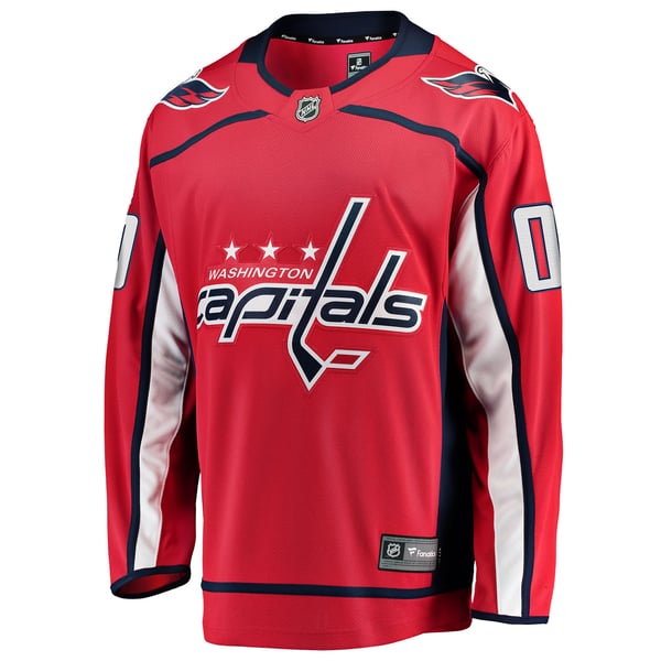 Men's Washington Capitals Fanatics Red Home Breakaway Custom Jersey - Image 3