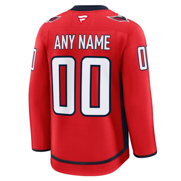 Men's Washington Capitals Fanatics Red Home Premium Custom Jersey - Image 4