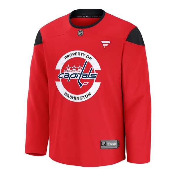 Men's Washington Capitals Fanatics Red Practice Jersey - Image 3