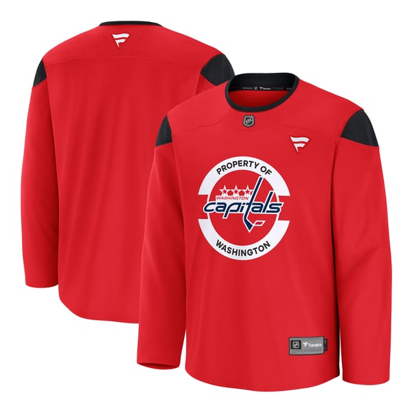 Men's Washington Capitals Fanatics Red Practice Jersey - Image 1