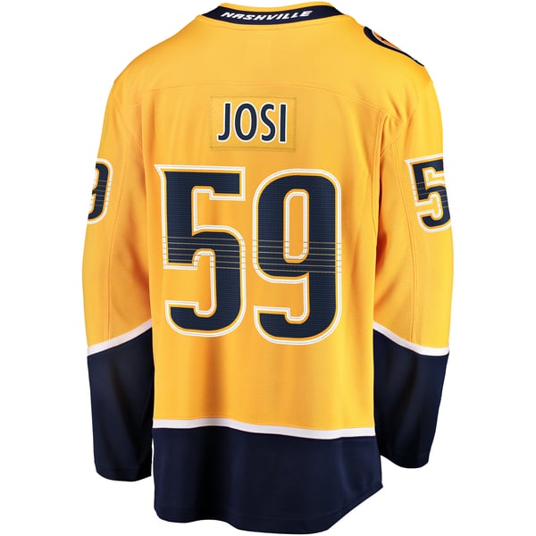 Men's Nashville Predators Roman Josi Fanatics Gold Home Breakaway Jersey - Image 4