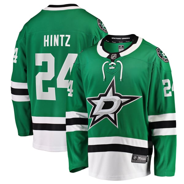 Men's Dallas Stars Roope Hintz Fanatics Kelly Green Home Breakaway Player Jersey - Image 2