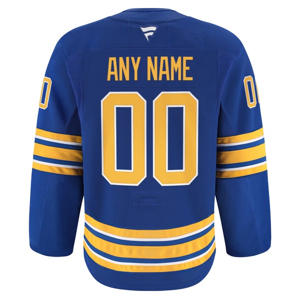 Men's Buffalo Sabres Fanatics Royal Home Authentic Pro Custom Jersey - Image 4