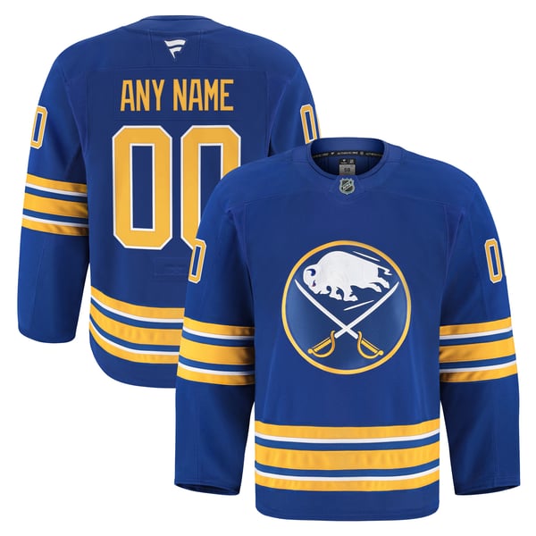 Men's Buffalo Sabres Fanatics Royal Home Authentic Pro Custom Jersey - Image 1