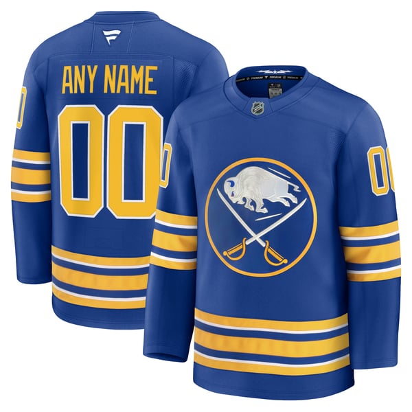 Men's Buffalo Sabres Fanatics Royal Home Premium Custom Jersey - Image 2