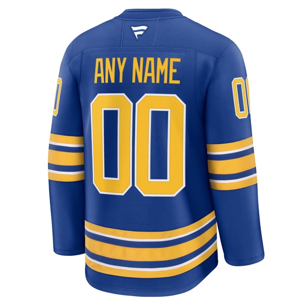 Men's Buffalo Sabres Fanatics Royal Home Premium Custom Jersey - Image 4