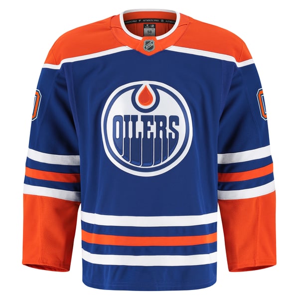 Men's Edmonton Oilers Fanatics Royal Home Authentic Pro Custom Jersey - Image 3