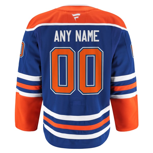 Men's Edmonton Oilers Fanatics Royal Home Authentic Pro Custom Jersey - Image 4