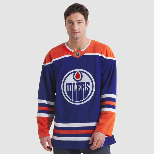 Men's Edmonton Oilers Fanatics Royal Home Premium Jersey - Image 5