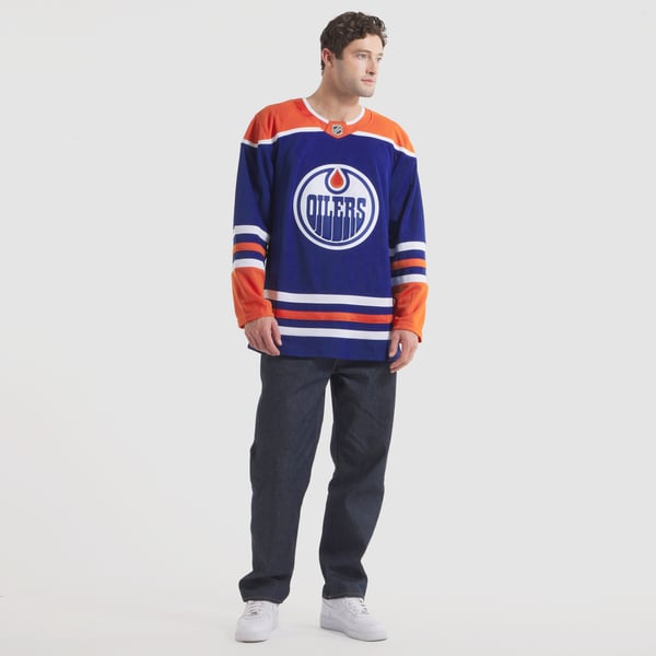 Men's Edmonton Oilers Fanatics Royal Home Premium Jersey - Image 7