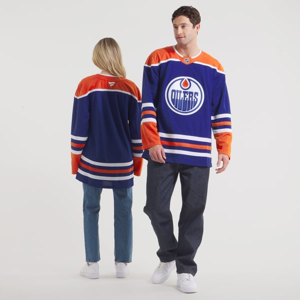 Men's Edmonton Oilers Fanatics Royal Home Premium Jersey - Image 8