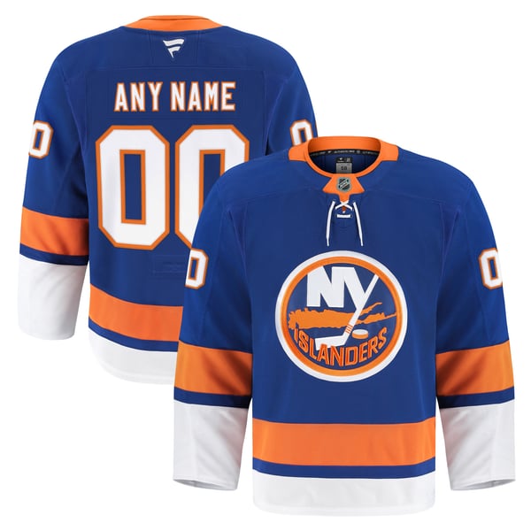 Men's New York Islanders Fanatics Royal Home Authentic Pro Custom Jersey - Image 2