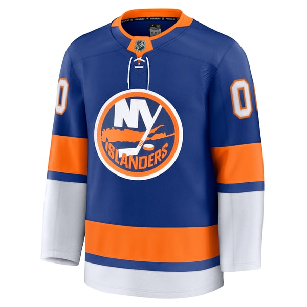 Men's New York Islanders Fanatics Royal Home Premium Custom Jersey - Image 3