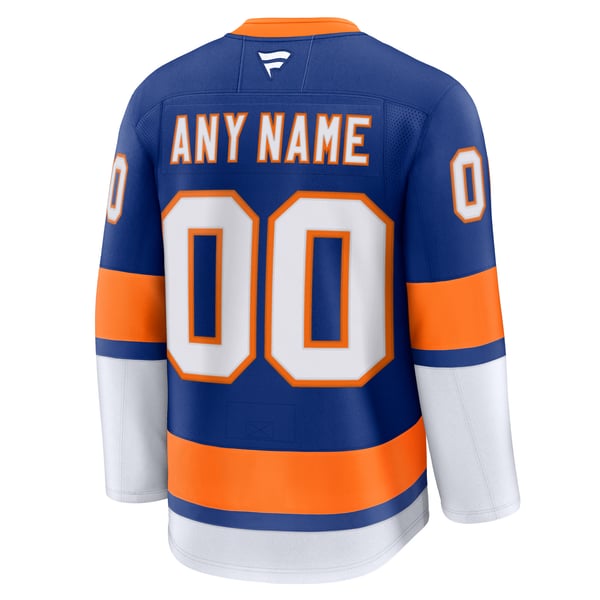 Men's New York Islanders Fanatics Royal Home Premium Custom Jersey - Image 4