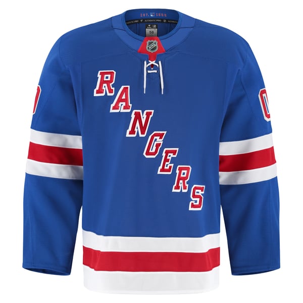 Men's New York Rangers Fanatics Royal Home Authentic Pro Custom Jersey - Image 3