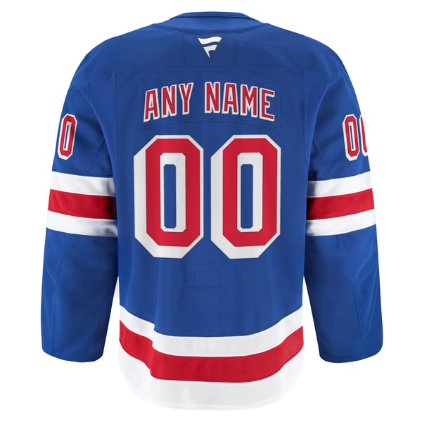 Men's New York Rangers Fanatics Royal Home Authentic Pro Custom Jersey - Image 4