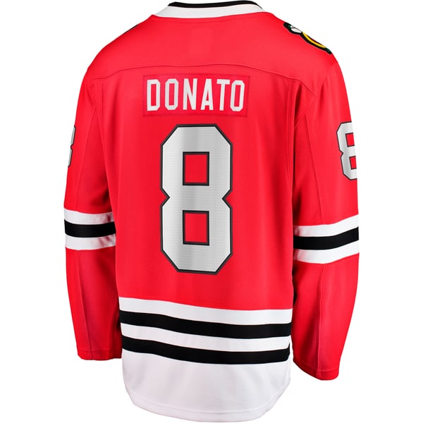 Men's Chicago Blackhawks Ryan Donato Fanatics Red Home Breakaway Jersey - Image 4