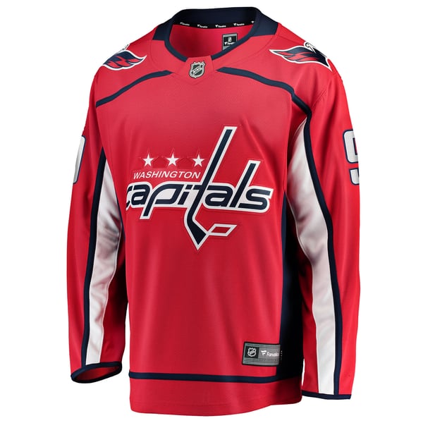 Men's Washington Capitals Ryan Leonard Fanatics Red Home Breakaway Jersey - Image 3