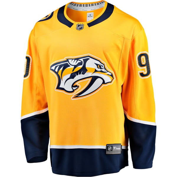 Men's Nashville Predators Ryan O'Reilly Fanatics Gold Home Breakaway Jersey - Image 3