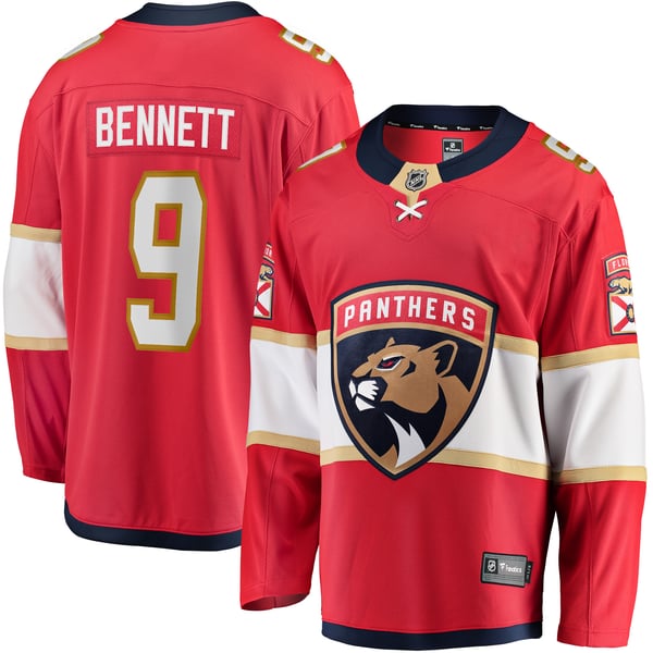 Men's Florida Panthers Sam Bennett Fanatics Red Home Breakaway Replica Jersey - Image 2