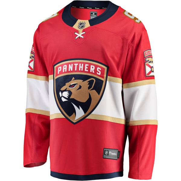 Men's Florida Panthers Sam Bennett Fanatics Red Home Breakaway Replica Jersey - Image 3