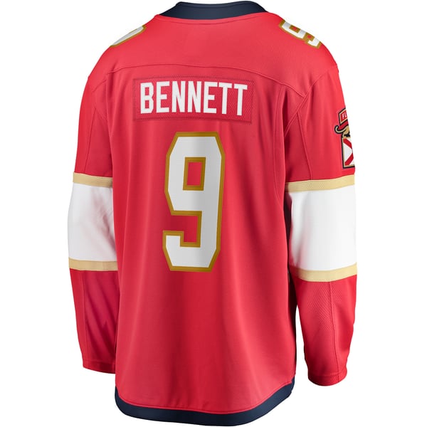 Men's Florida Panthers Sam Bennett Fanatics Red Home Breakaway Replica Jersey - Image 4