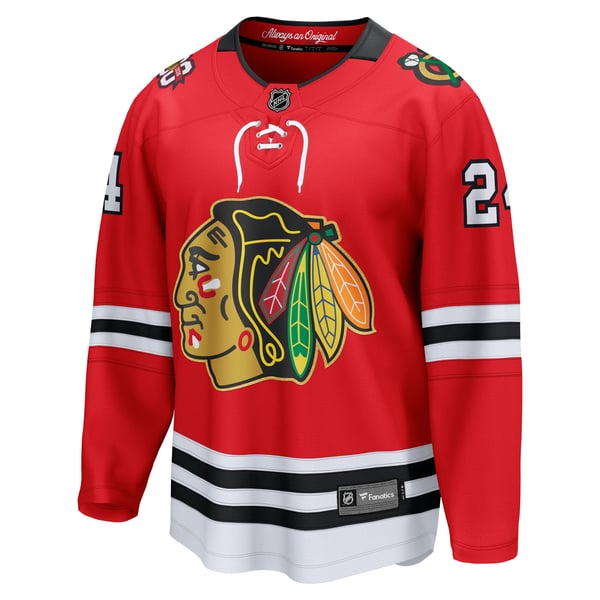 Men's Chicago Blackhawks Sam Lafferty Fanatics Red Centennial Breakaway Player Jersey - Image 3