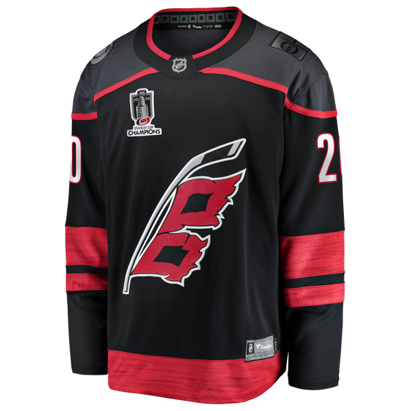 Men's Carolina Hurricanes Sebastian Aho Fanatics Black 2026 Stanley Cup Champions Home Breakaway Jersey - Image 3