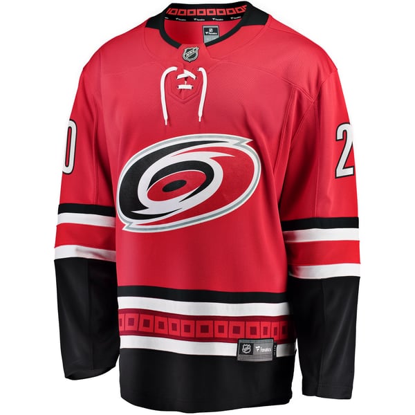Men's Carolina Hurricanes Sebastian Aho Fanatics Red Alternate Breakaway Player Jersey - Image 3