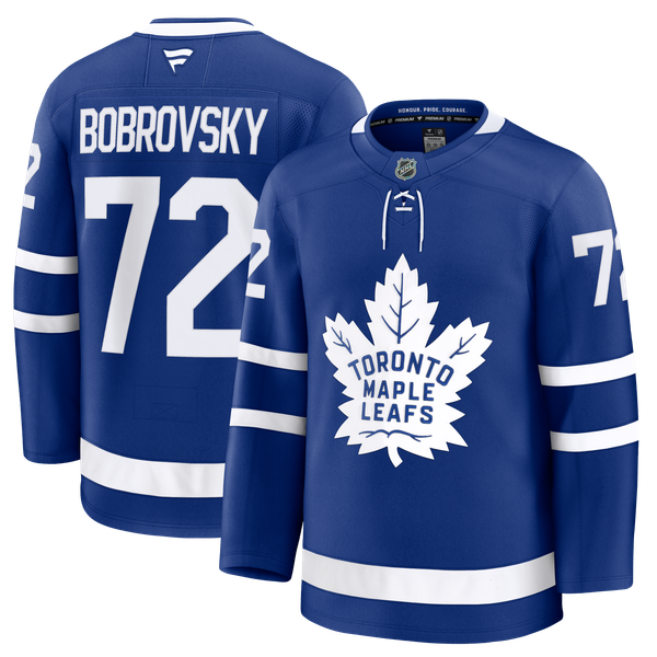 Men's Toronto Maple Leafs Sergei Bobrovsky Fanatics Blue Home Premium Jersey - Image 1