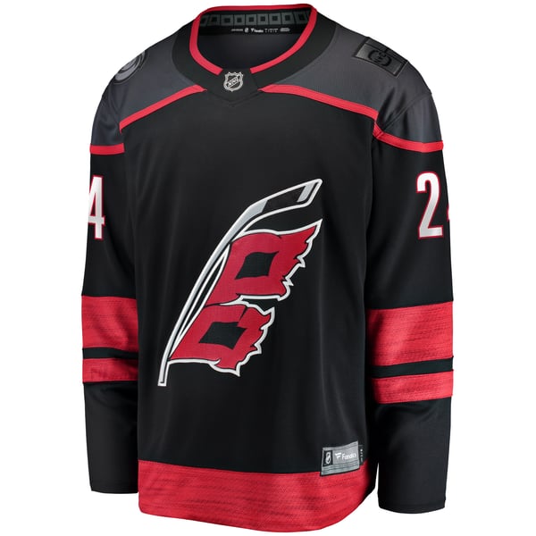 Men's Carolina Hurricanes Seth Jarvis Fanatics Black Home Breakaway Jersey - Image 3