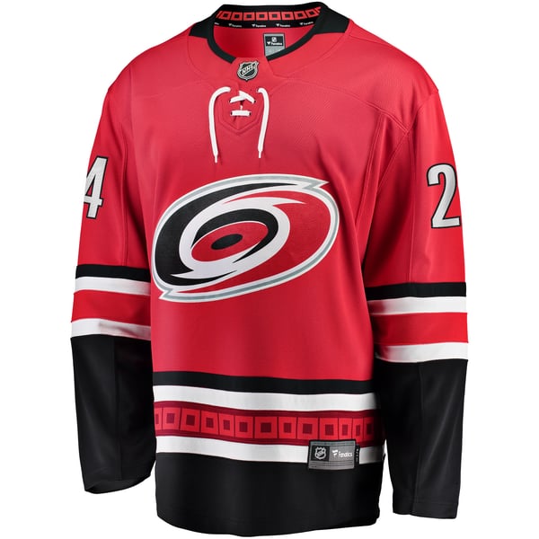 Men's Carolina Hurricanes Seth Jarvis Fanatics Red Alternate Breakaway Player Jersey - Image 3