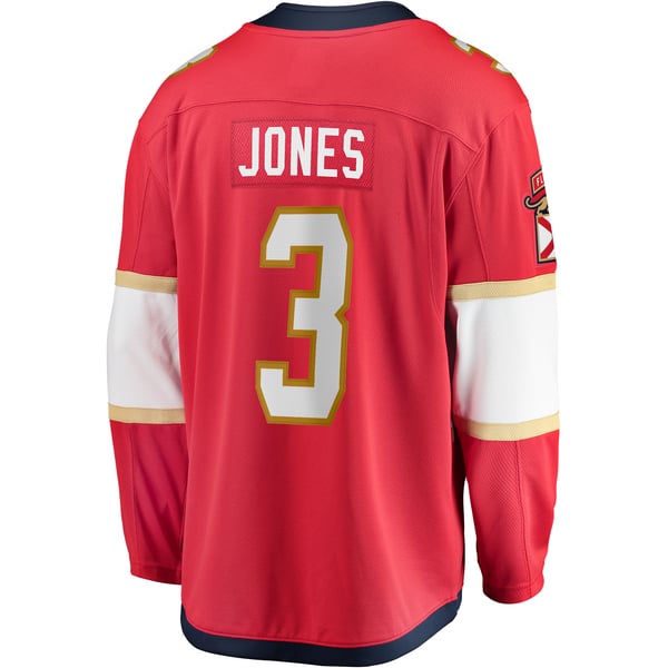 Men's Florida Panthers Seth Jones Fanatics Red Home Breakaway Jersey - Image 4