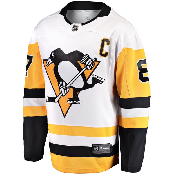 Men's Pittsburgh Penguins Sidney Crosby Fanatics White  Breakaway Jersey - Image 3