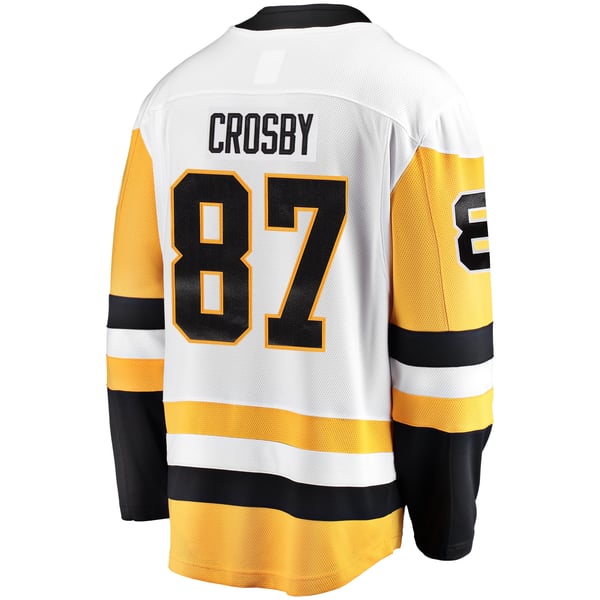 Men's Pittsburgh Penguins Sidney Crosby Fanatics White  Breakaway Jersey - Image 4