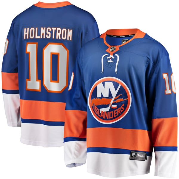 Men's New York Islanders Simon Holmstrom Fanatics Blue Home Premier Breakaway Player Jersey - Image 1