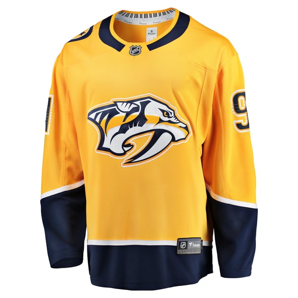 Men's Nashville Predators Steven Stamkos Fanatics Gold Home Premier Breakaway Player Jersey - Image 3