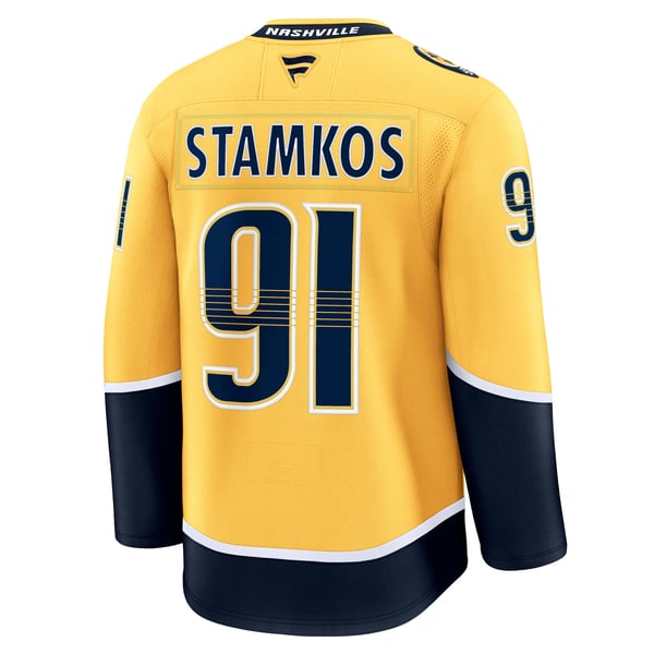 Men's Nashville Predators Steven Stamkos Fanatics Gold Home Premium Jersey - Image 4
