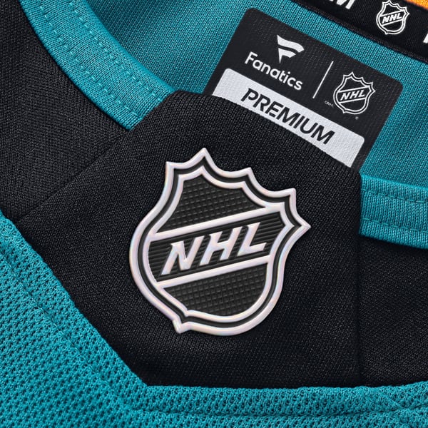 Men's San Jose Sharks Fanatics Teal Home Premium Custom Jersey - Image 6