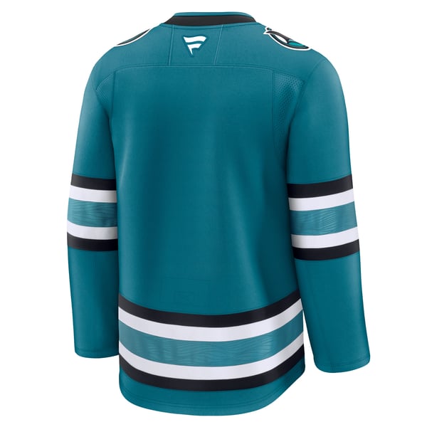 Men's San Jose Sharks Fanatics Teal Home Premium Jersey - Image 4
