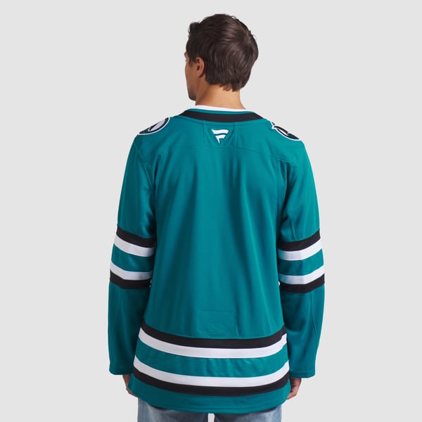 Men's San Jose Sharks Fanatics Teal Home Premium Jersey - Image 6