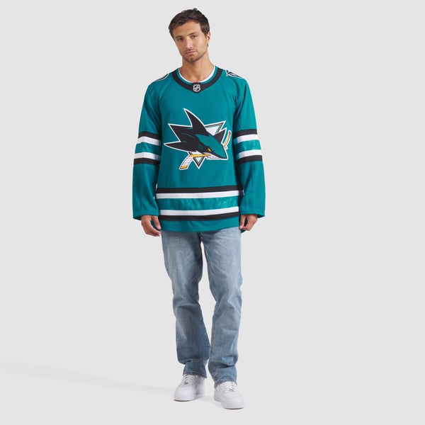 Men's San Jose Sharks Fanatics Teal Home Premium Jersey - Image 7