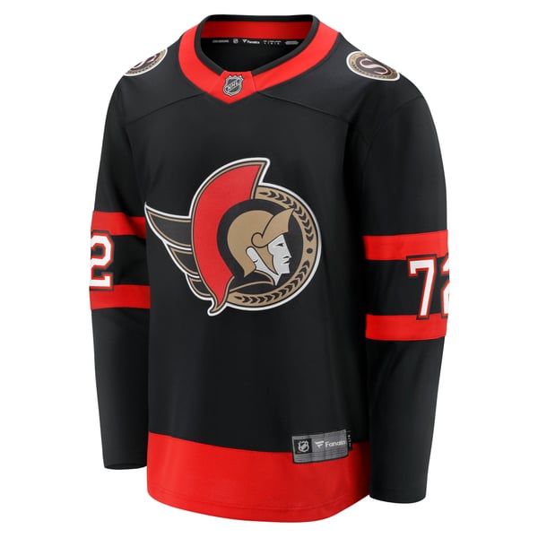 Men's Ottawa Senators Thomas Chabot Fanatics Black Home Breakaway Jersey - Image 3