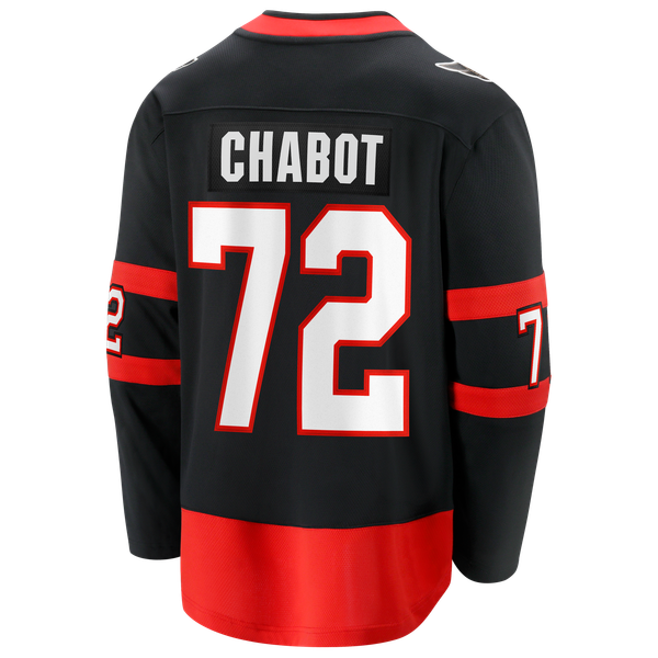 Men's Ottawa Senators Thomas Chabot Fanatics Black Home Breakaway Jersey - Image 4