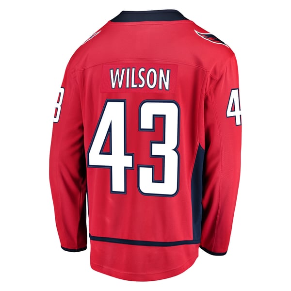 Men's Washington Capitals Tom Wilson Fanatics Red Home Breakaway Player Jersey - Image 4